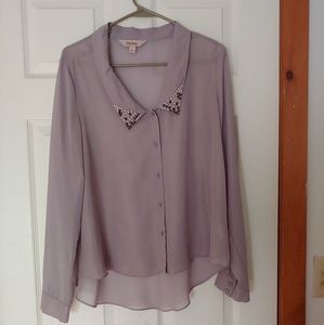 Degree Sheer Button Up